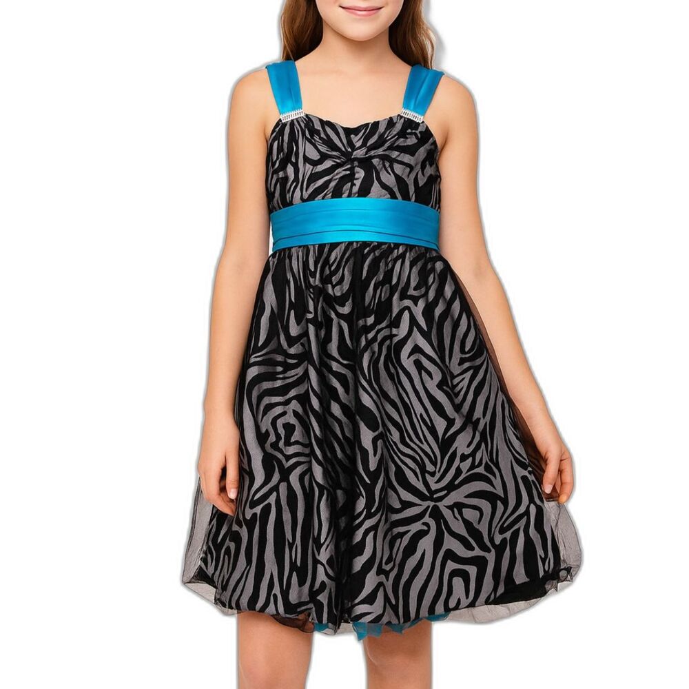 🔥 5 for $30 🔥 Speechless Girls Zebra Print Dress | Size 8